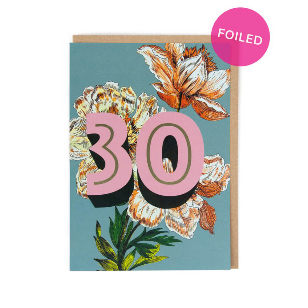 30th Birthday Greetings Card