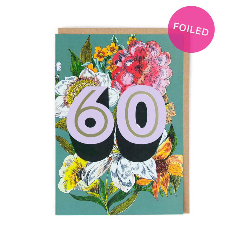 60th Birthday Greetings Card