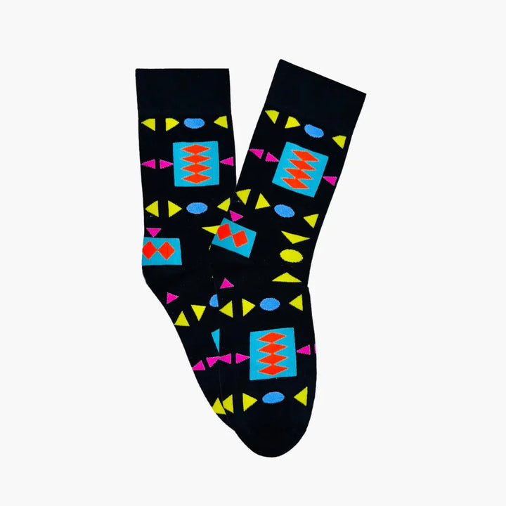 Afropop Retro Black Socks