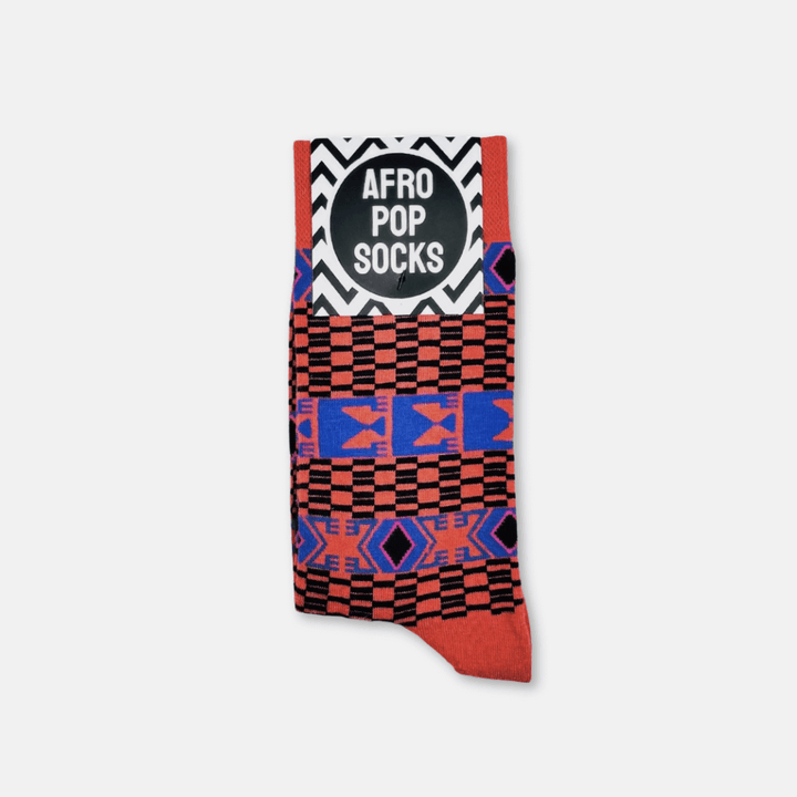 Afropop Tribal Red Socks (M/L)