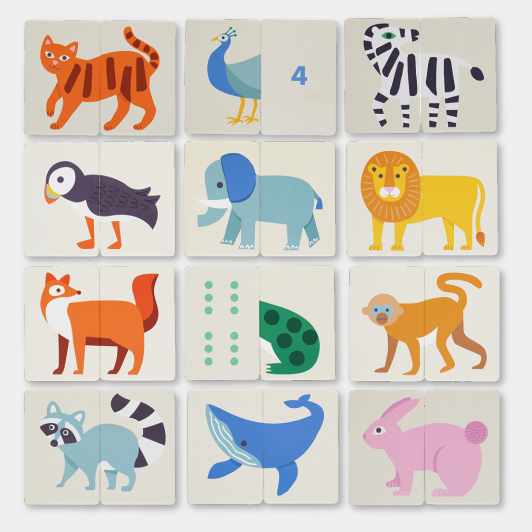 Animals Heads & Tails Card Game