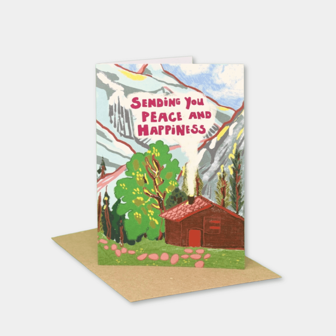 Peace and Happiness Greetings Card