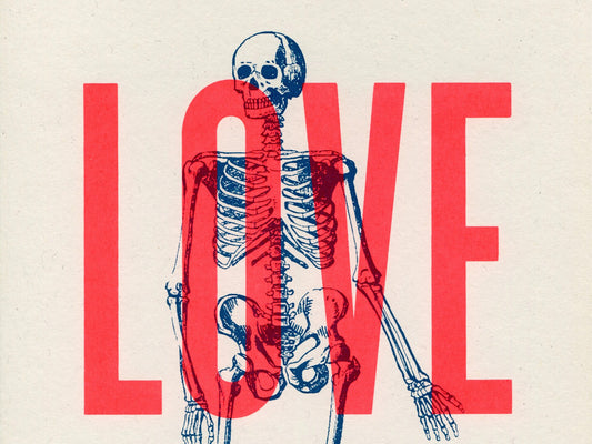 Love Your Bones A4 Art Print