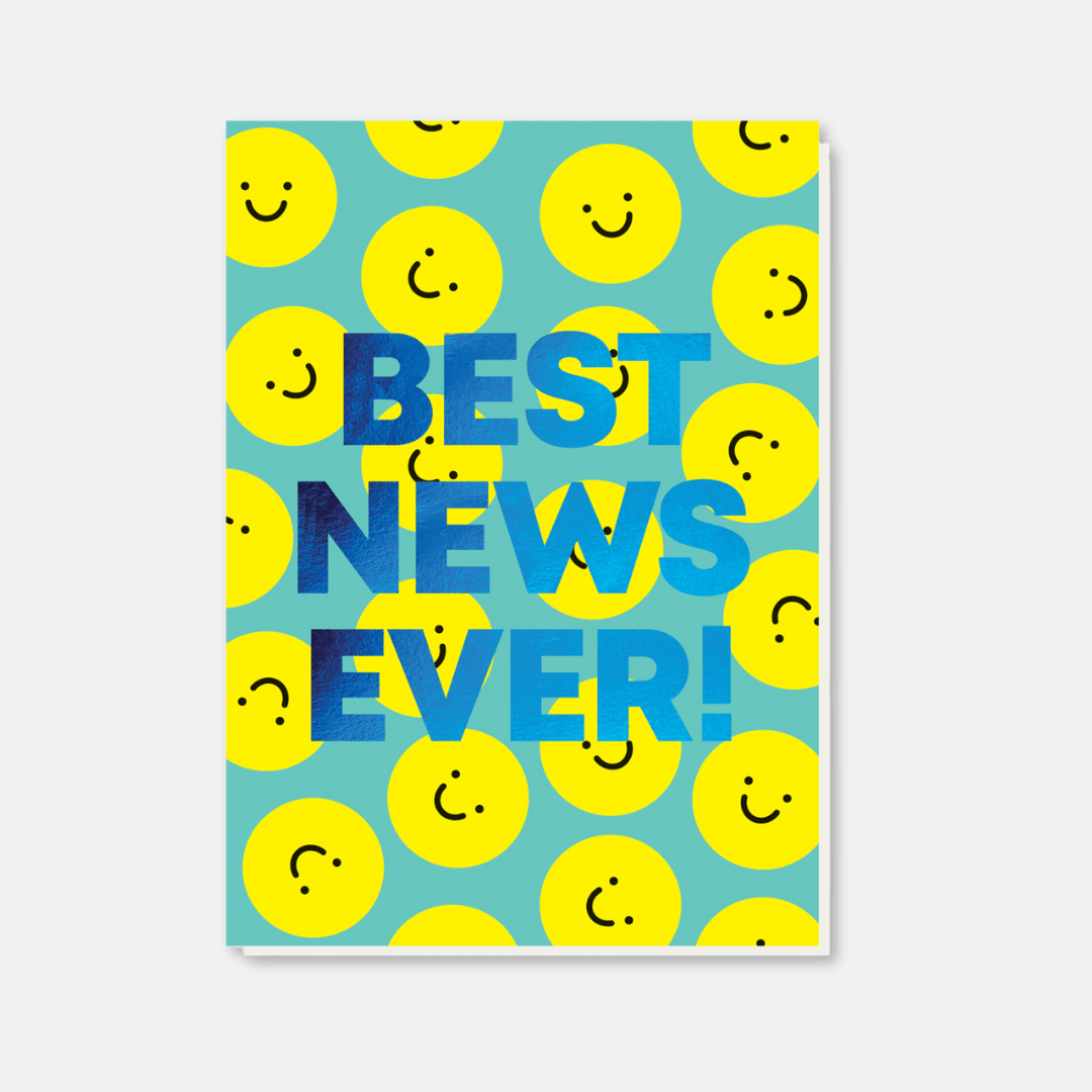 Best News Ever Smiley Greetings Card