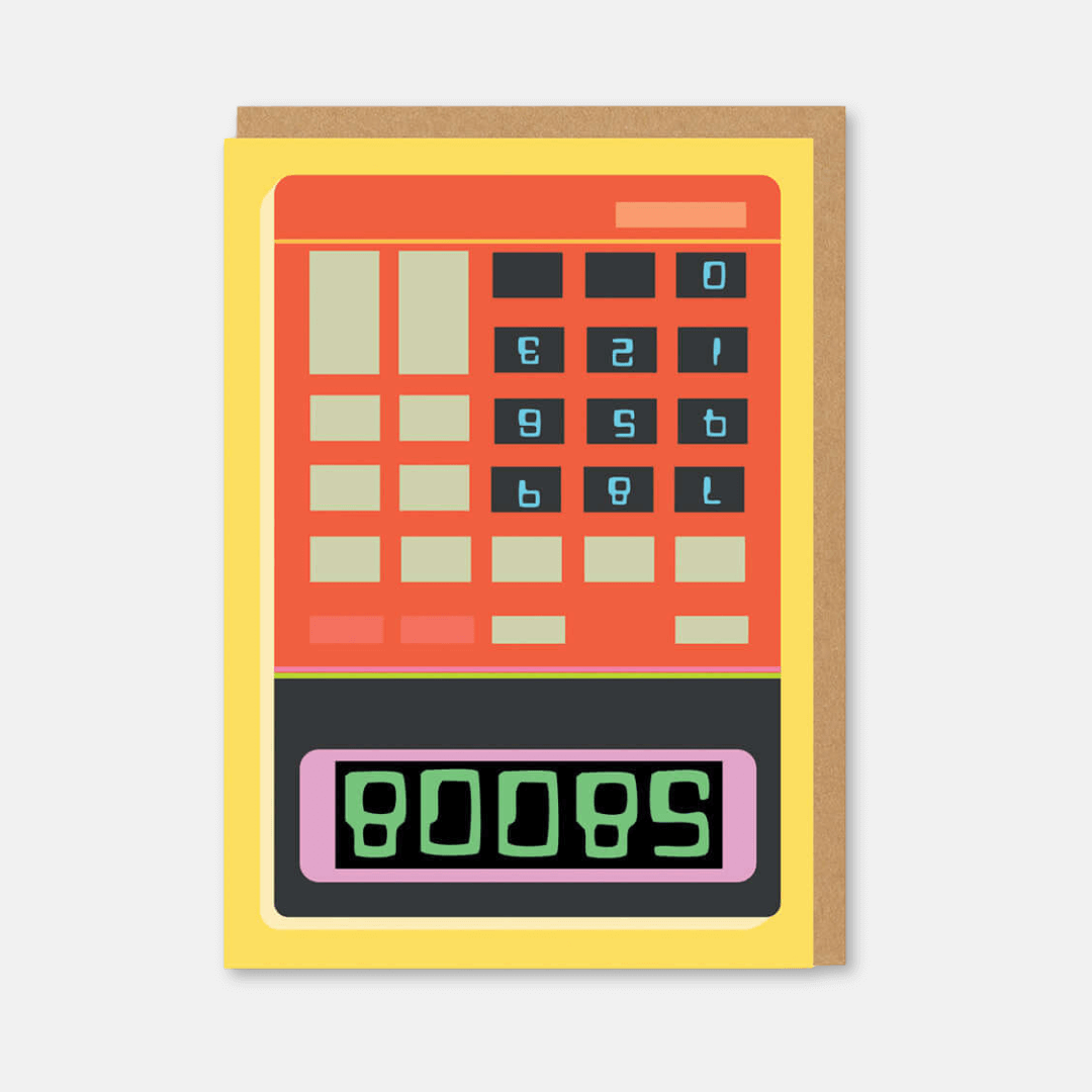 Boobs Calculator Greetings Card