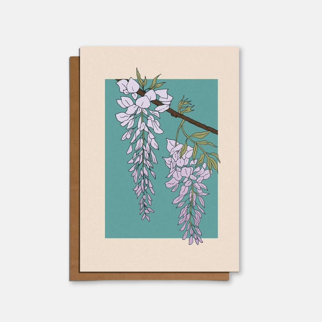 Wisteria Greetings Card