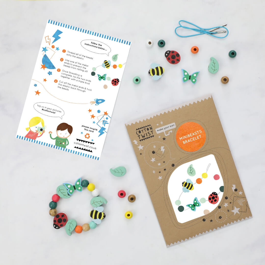Make Your Own Minibeasts Bracelet Kit