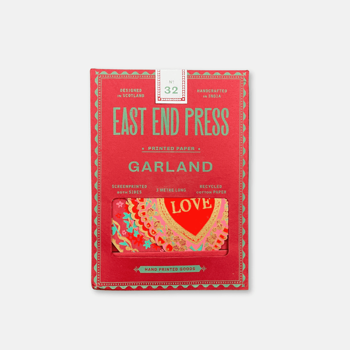 Love Hearts Paper Garland