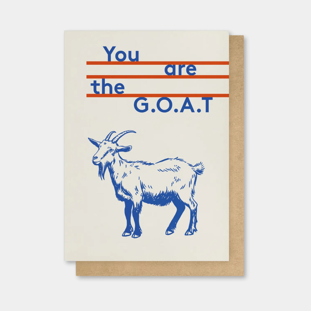 G.O.A.T Greetings Card