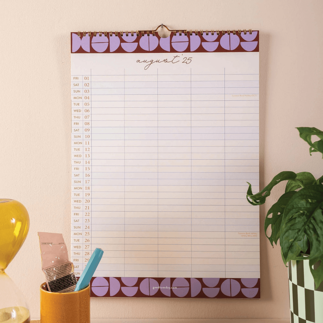 Boho 2025-2026 Family Planner Calendar