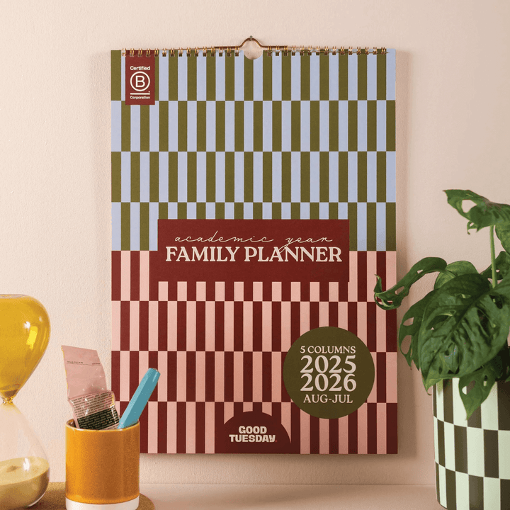 Boho 2025-2026 Family Planner Calendar