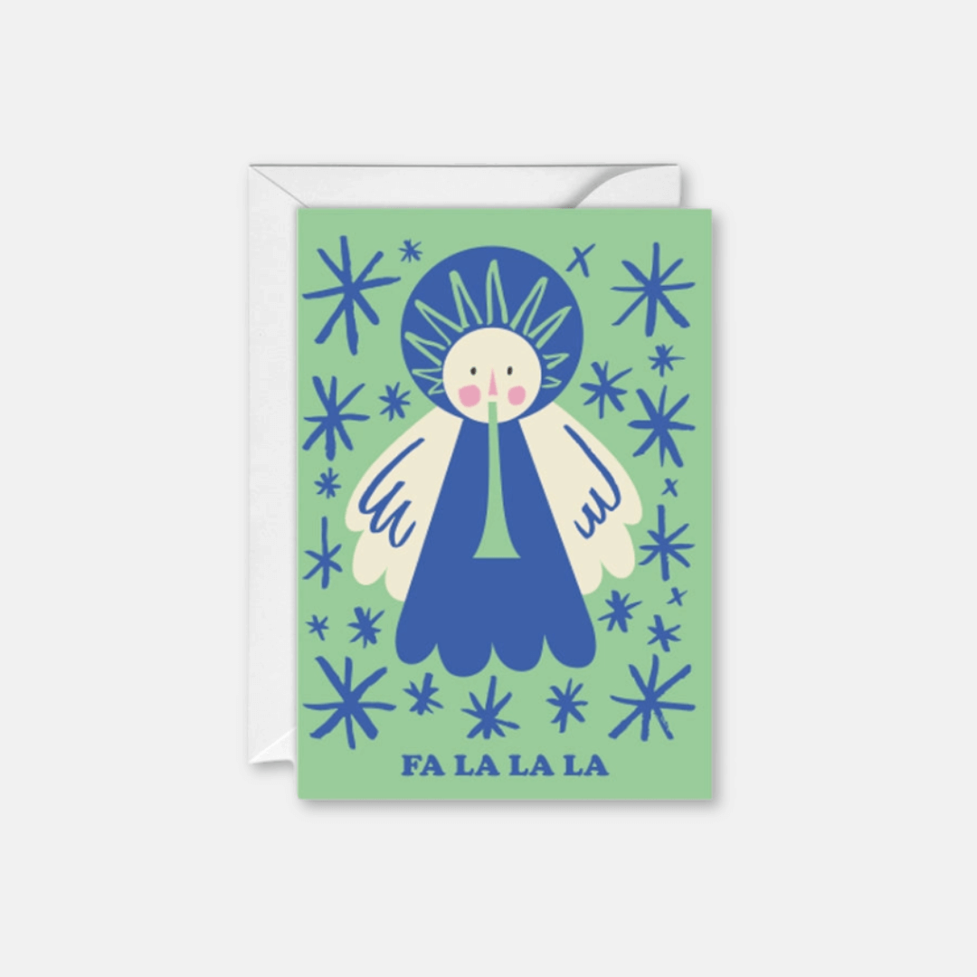 Fa La La La Christmas Greetings Card