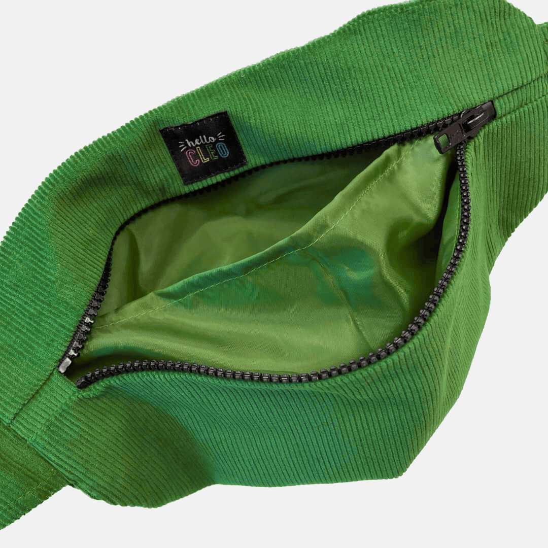Green Corduroy Bum Bag