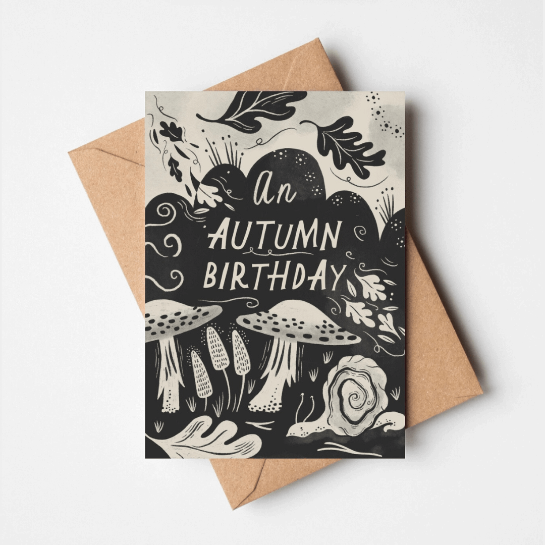 An Autumn Birthday Greetings Card