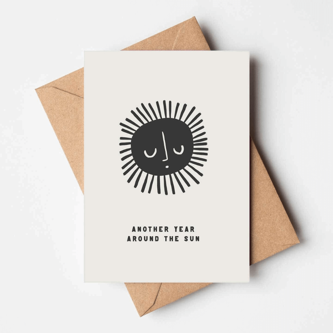 Another Year Around The Sun Greetings Card