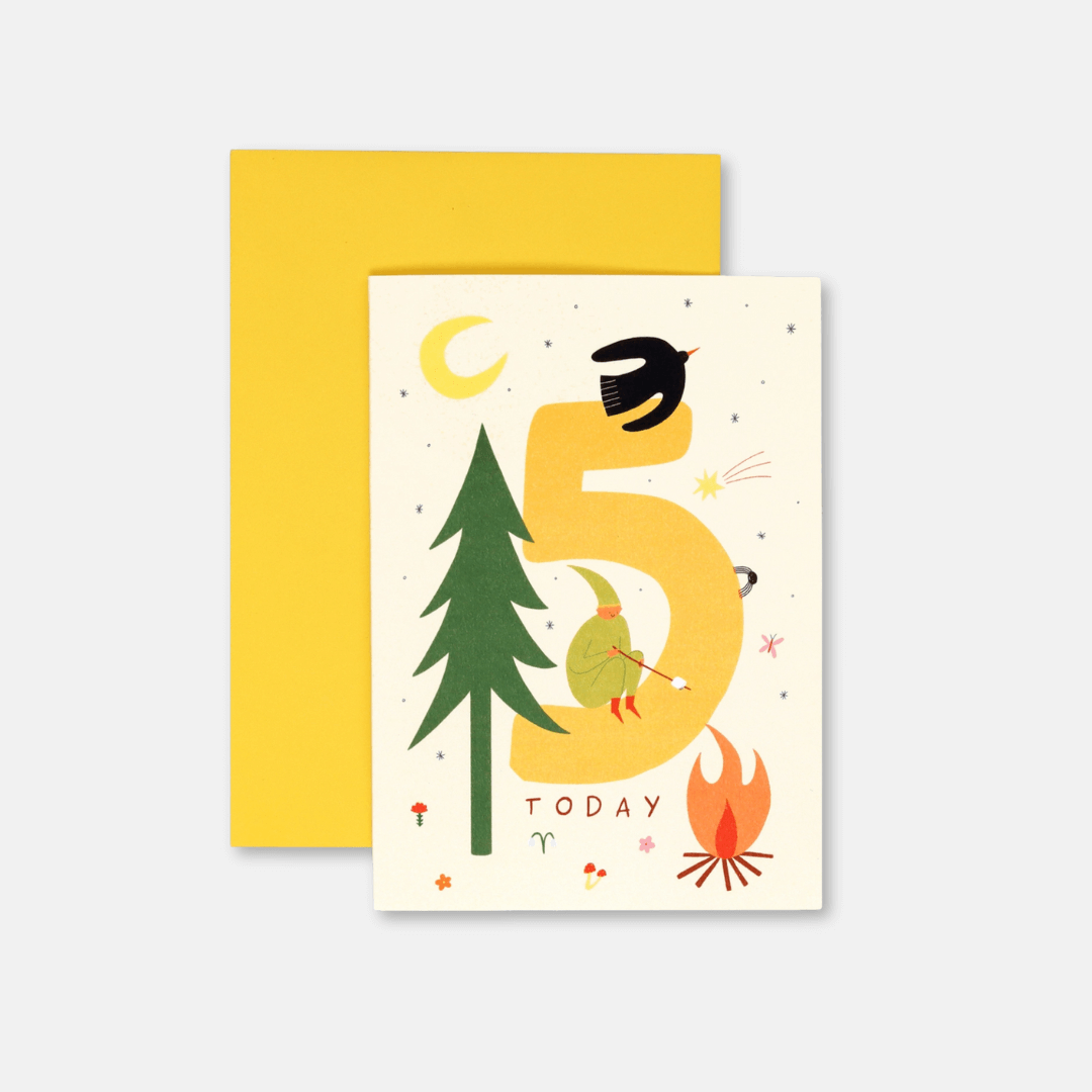 5th Birthday Greetings Card