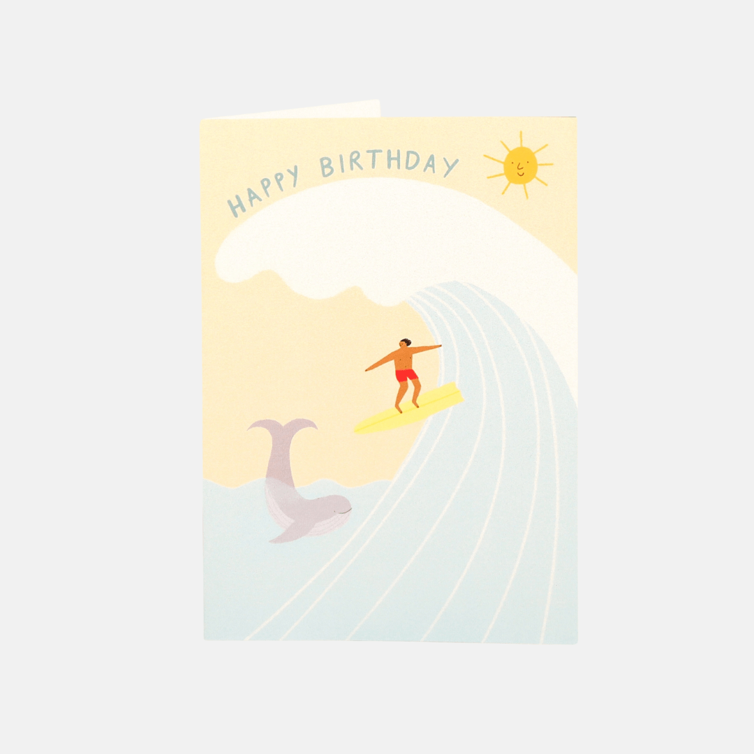 Surfer Birthday Greetings Card