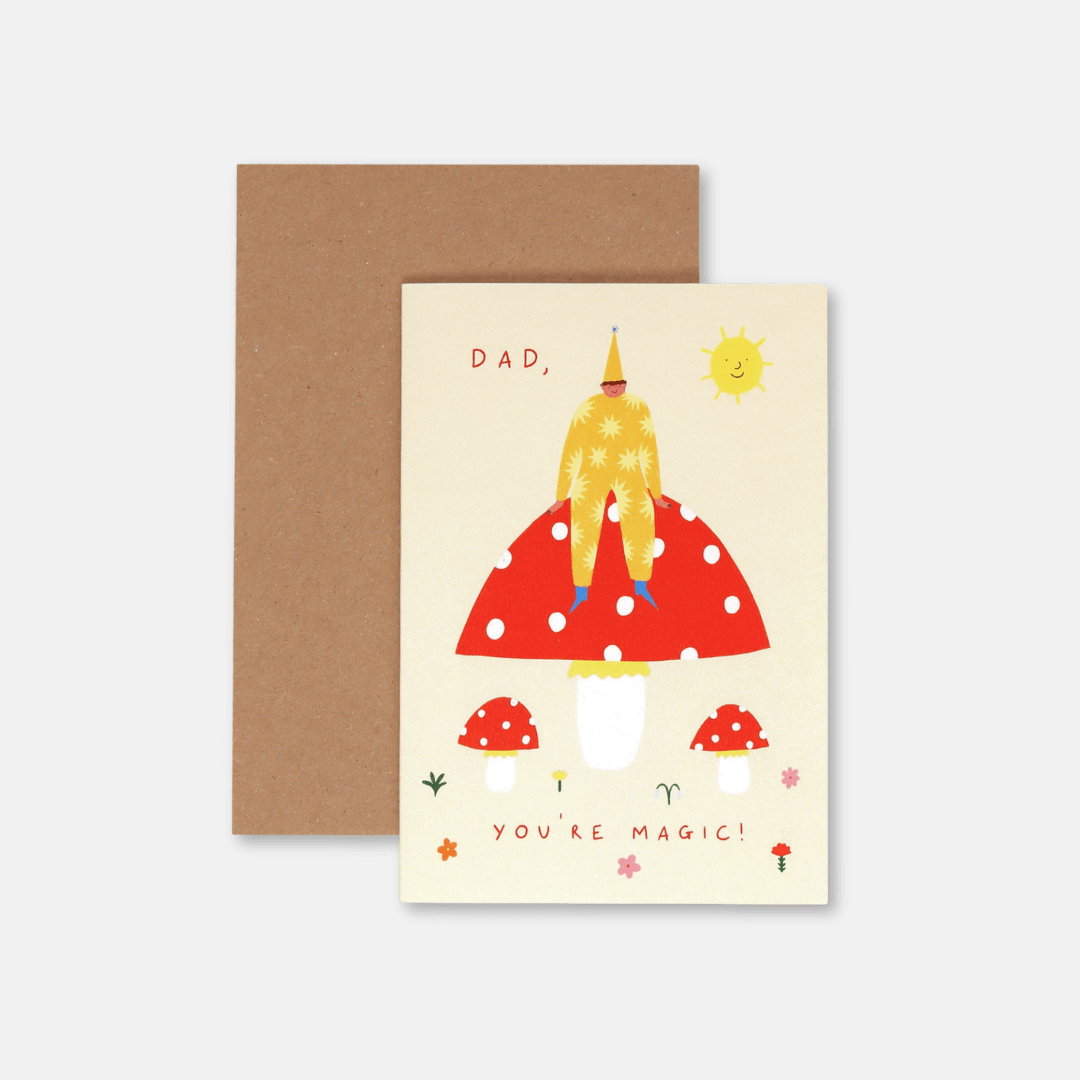 Magic Dad Greetings Card