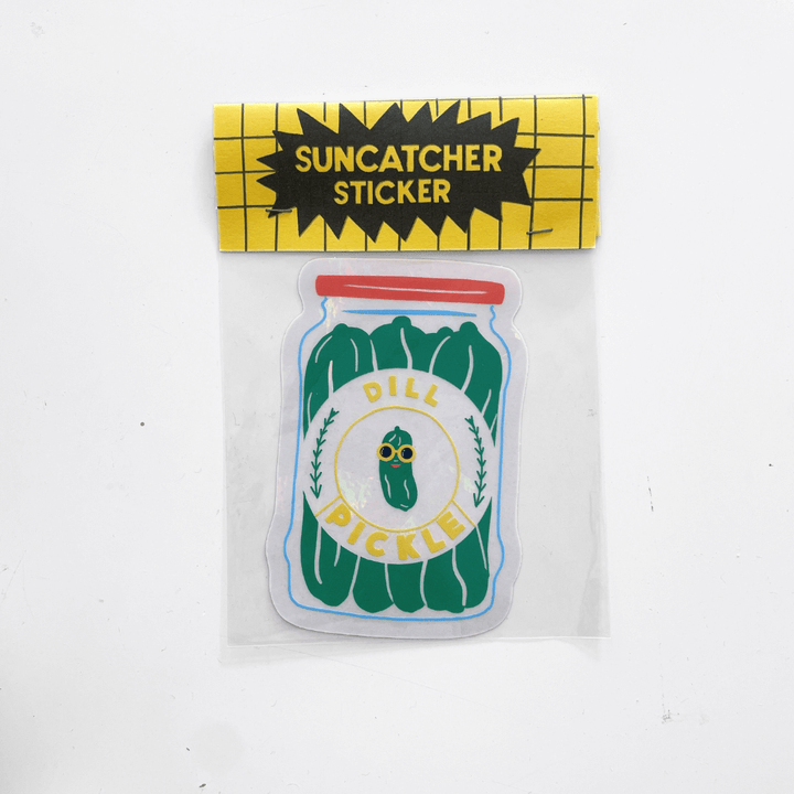 Jar of Pickles Suncatcher Sticker