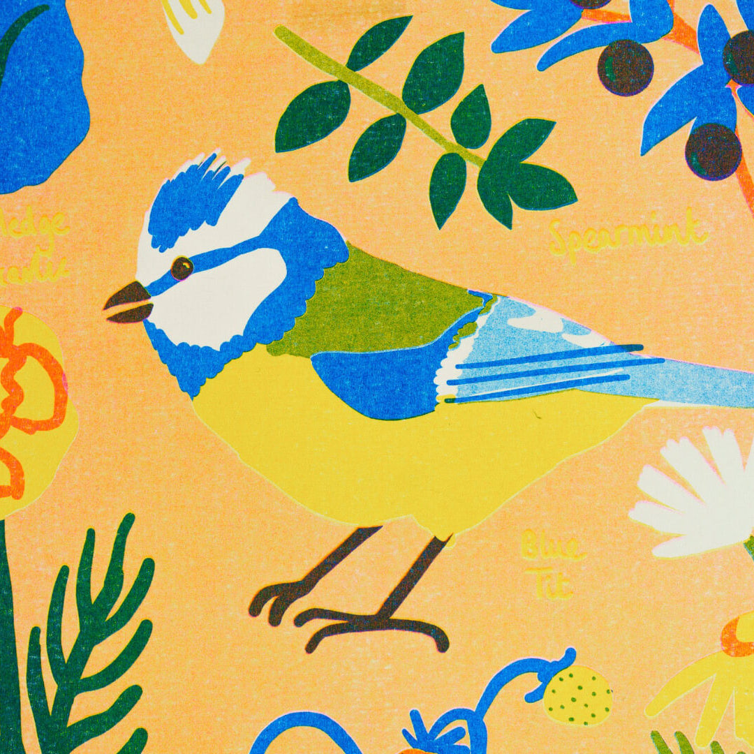 July Foraging Riso Print