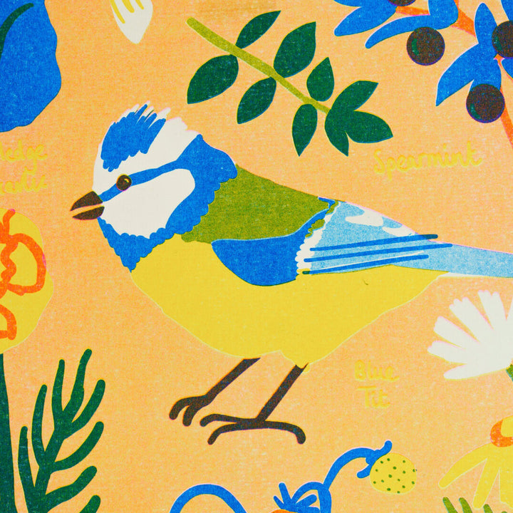 July Foraging Riso Print