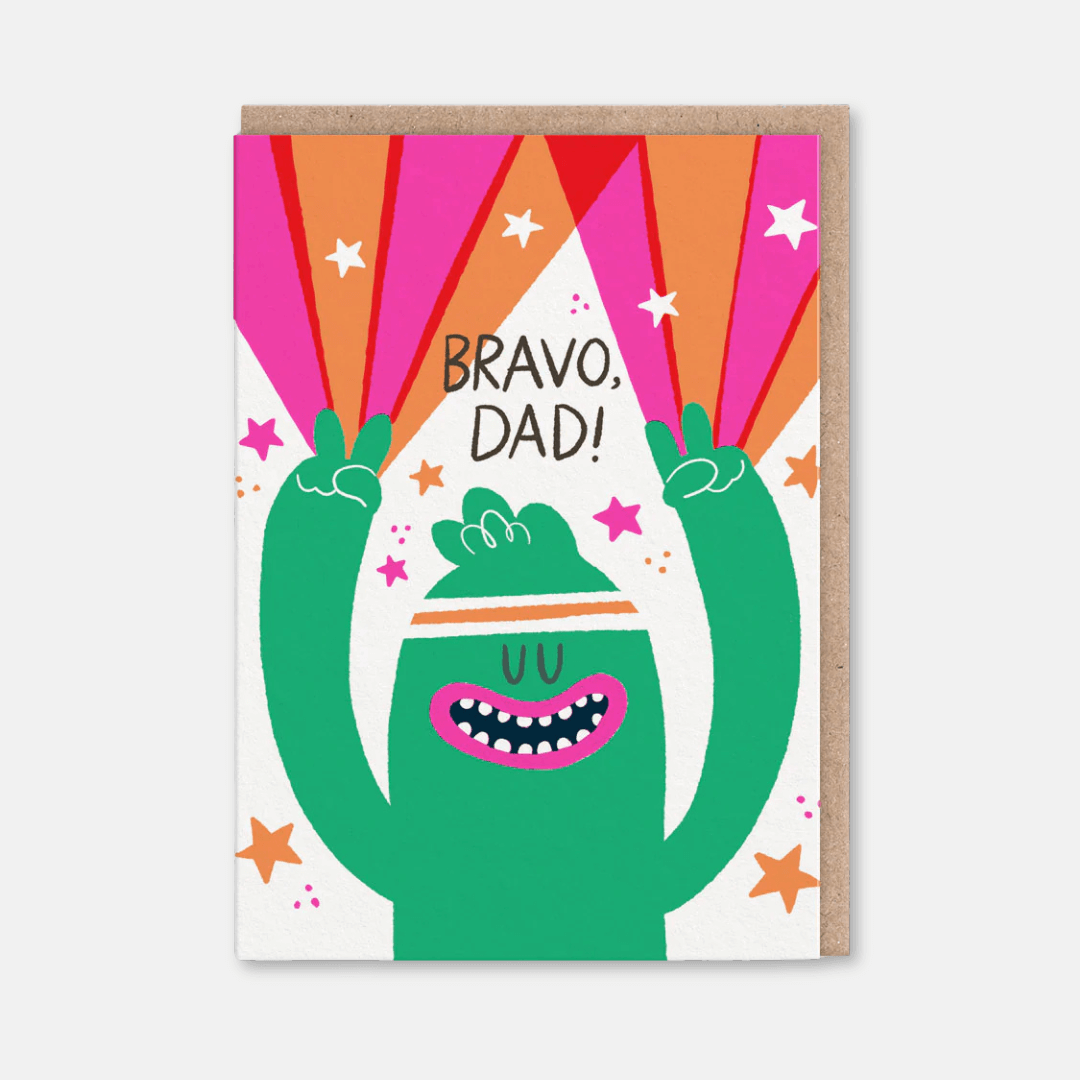 Bravo Dad Greetings Card