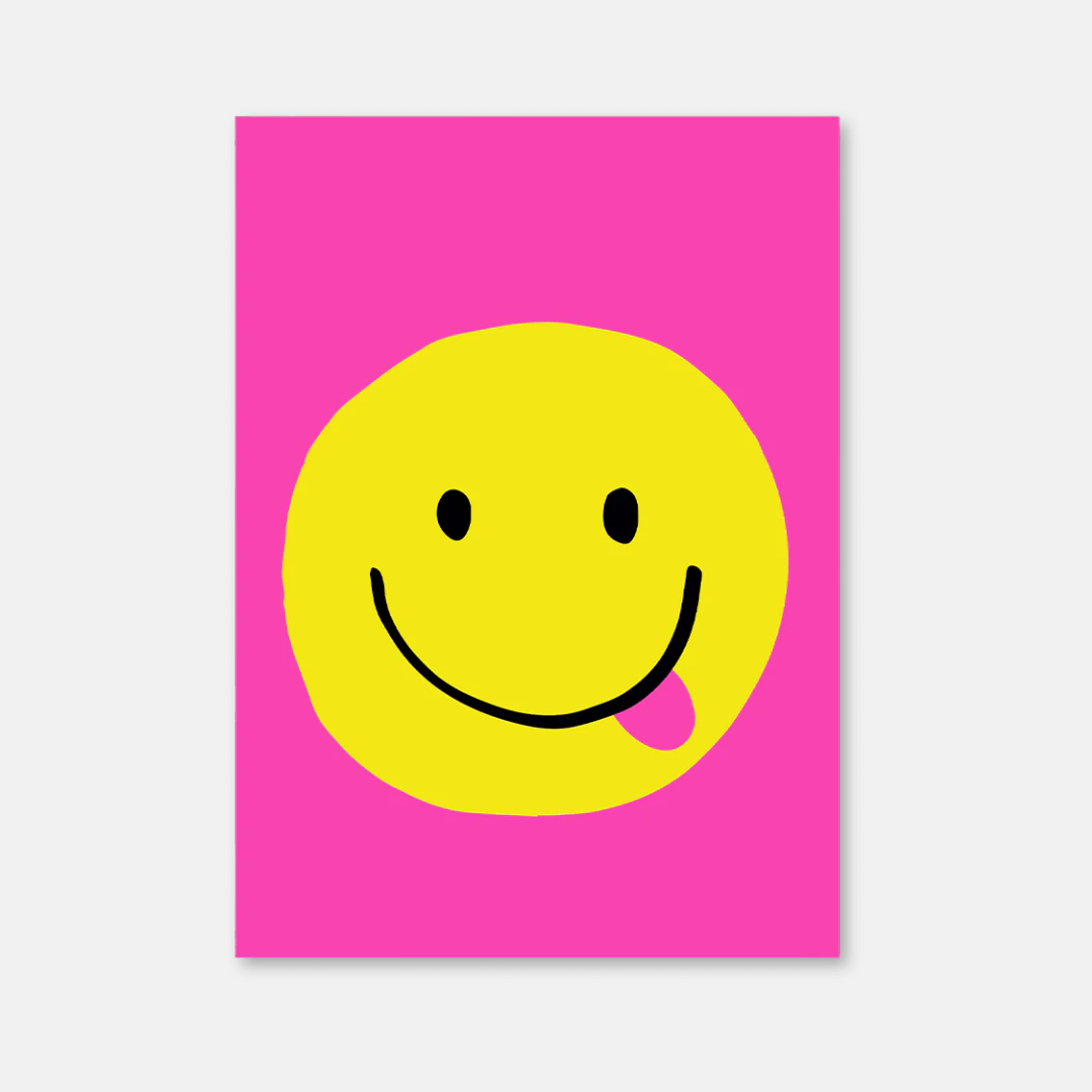 Cheeky Smiley Postcard