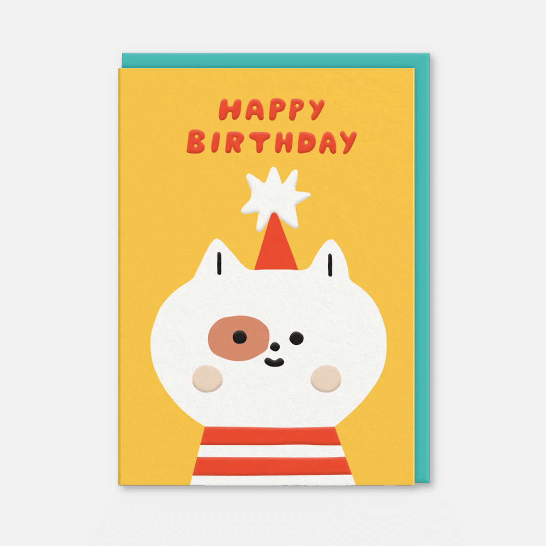 Birthday Cat Greetings Card