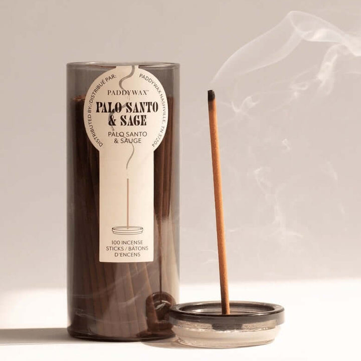 Palo Santo & Sage Incense Sticks with Holder