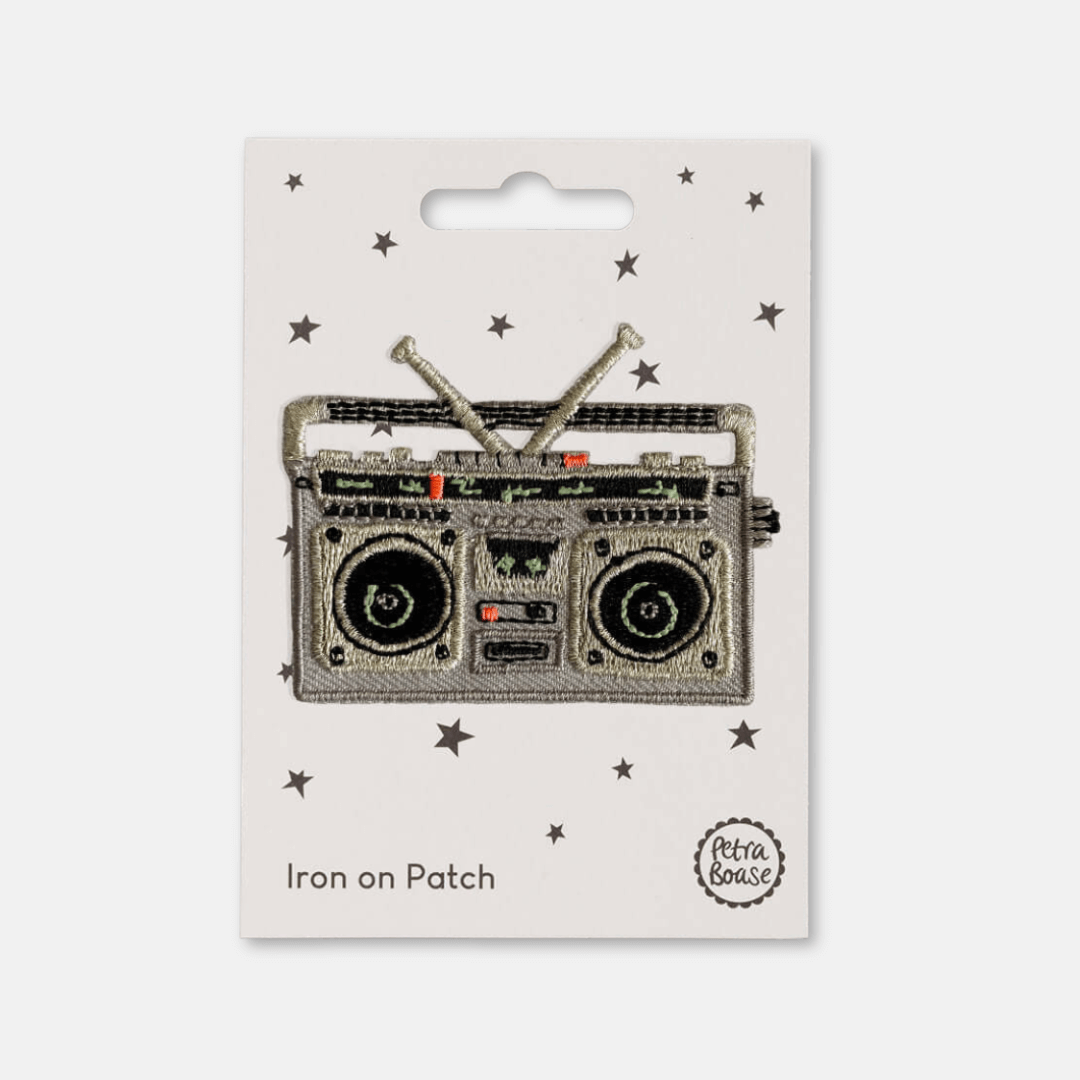 Boom Box Iron-on Patch