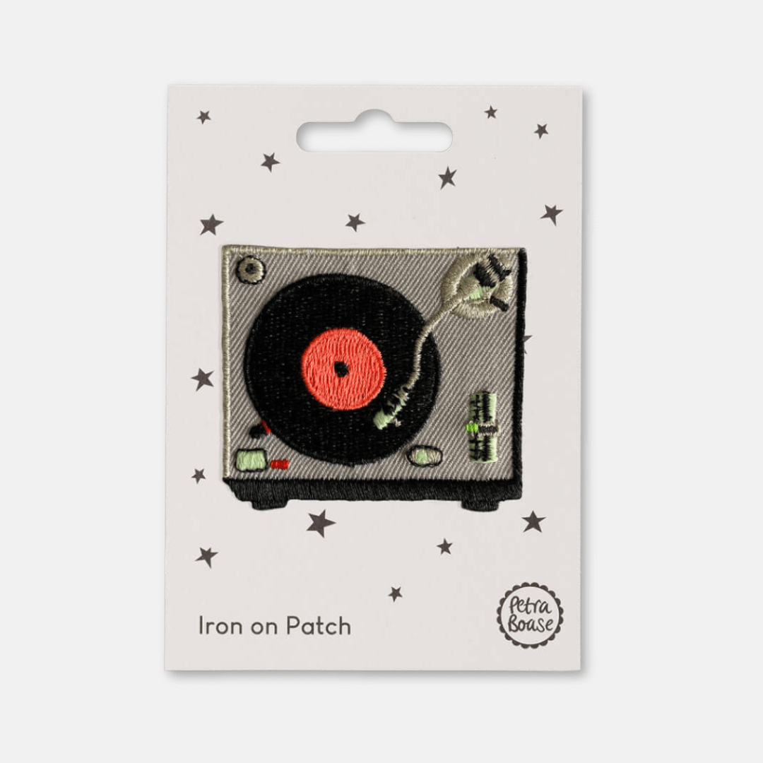 Record Player Iron-on Patch