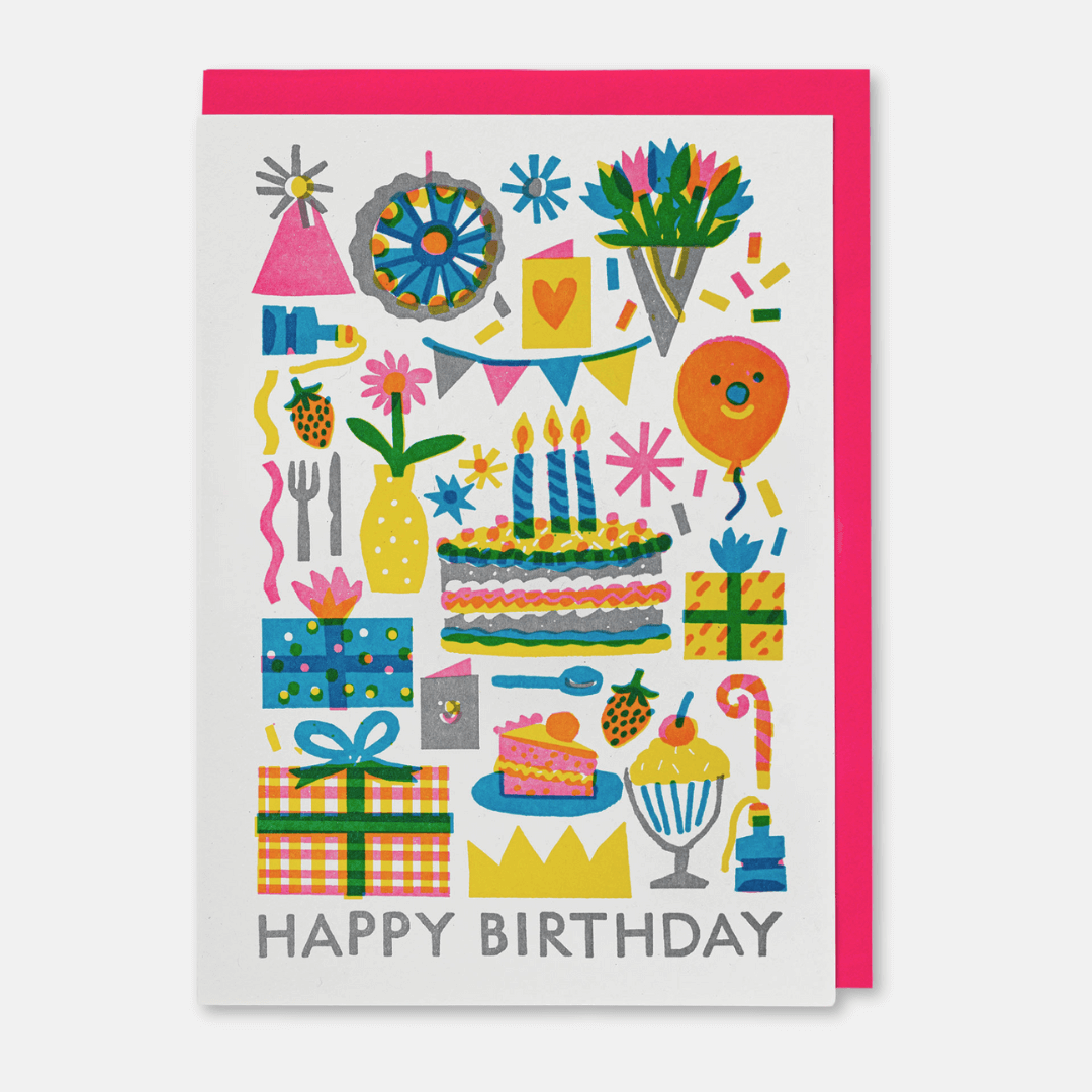 Birthday Party Greetings Card