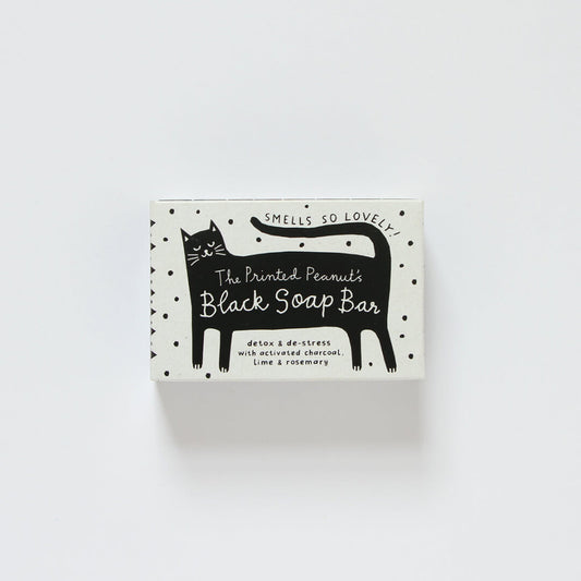 The Printed Peanut Black Cat Soap Bar