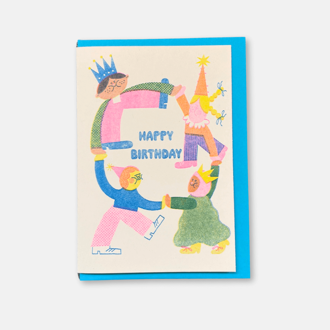 Birthday Dance A6 Riso Greetings Card