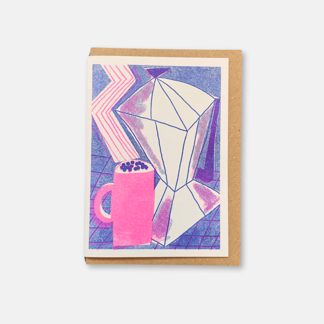 Coffee A6 Riso Greetings Card