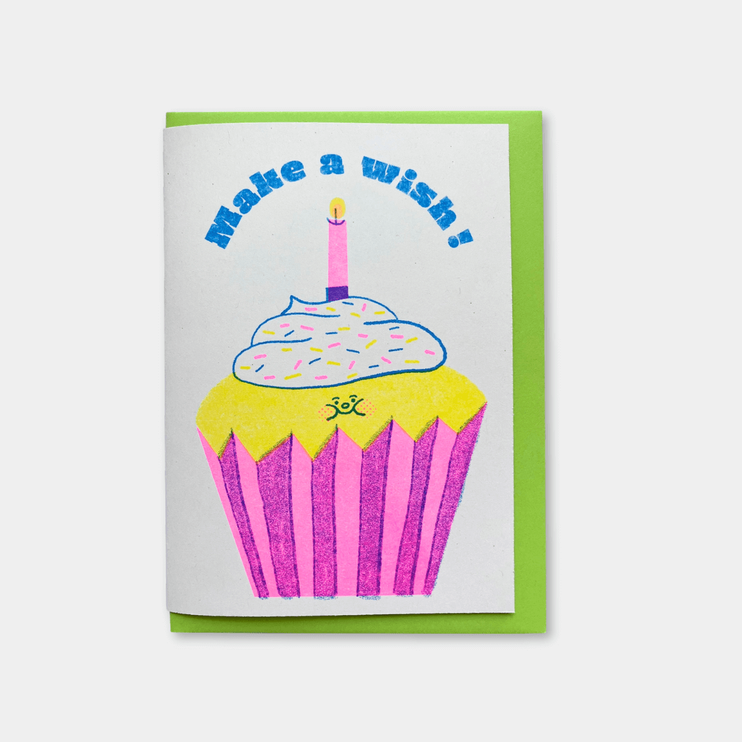 Make A Wish Riso Greetings Card