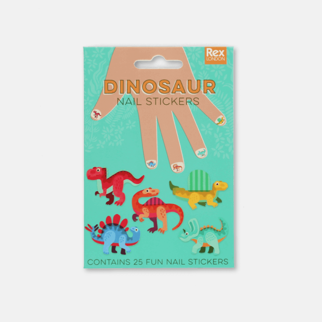 Colourful Dinosaur Nail Stickers