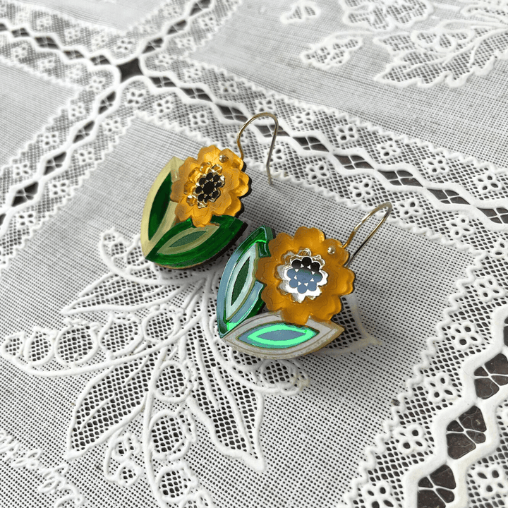 Agnes Floral Drop Earrings