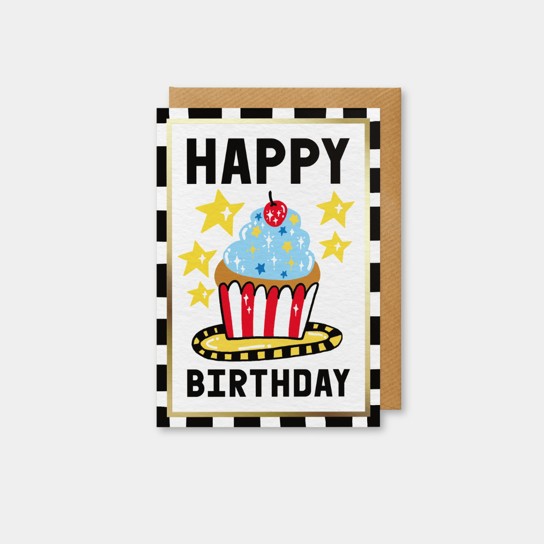 Birthday Cupcake Greetings Card