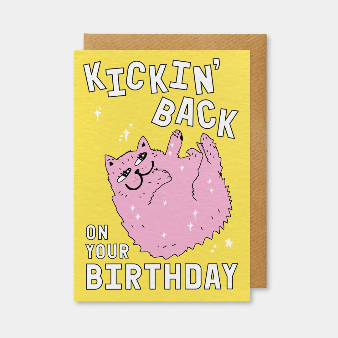 Kickin' Back Birthday Greetings Card