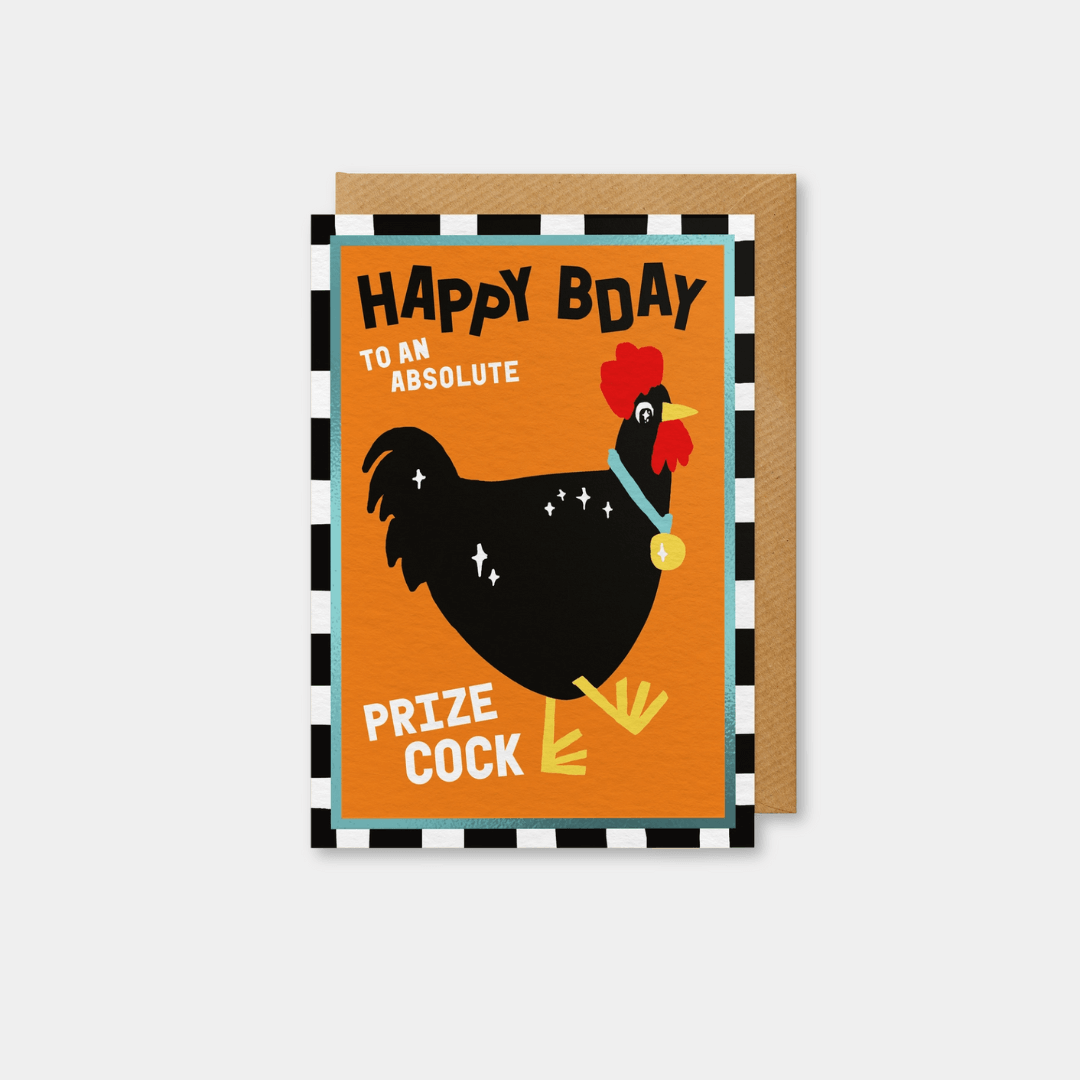 Prize Cock Birthday Greetings Card