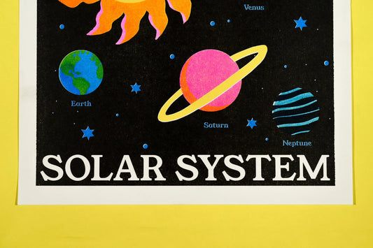 Solar System Riso Print