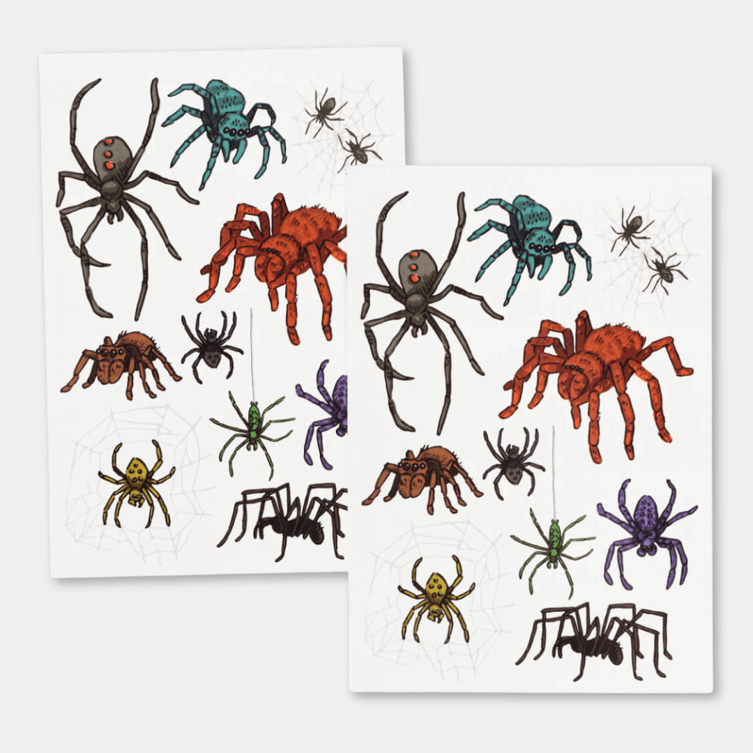 Spiders Temporary Tattoos Pack