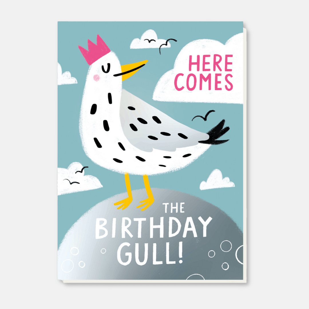 Birthday Gull Foil Greetings Card