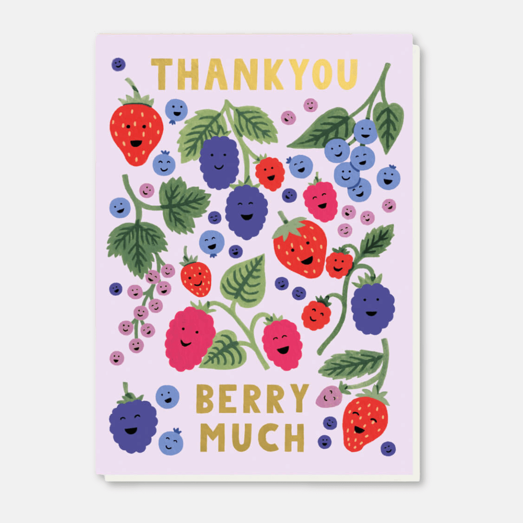 Thank You Berry Much Greetings Card