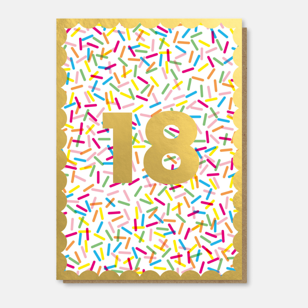 Sprinkles 18th Birthday Greetings Card
