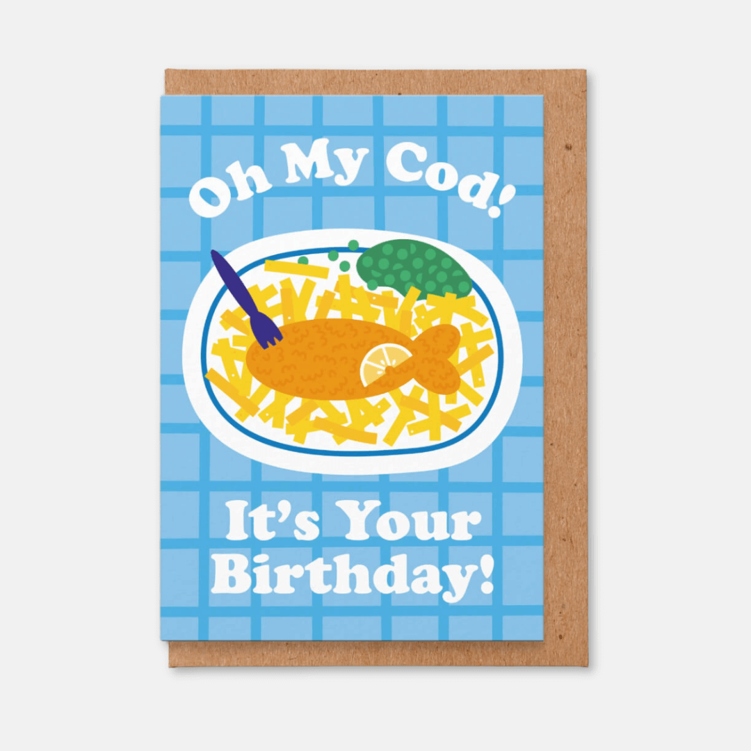 Oh My Cod! Birthday Greetings Card