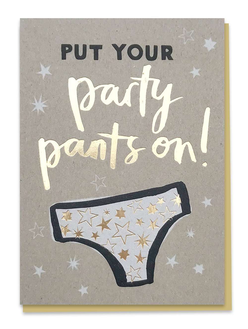 Party Pants Greetings Card