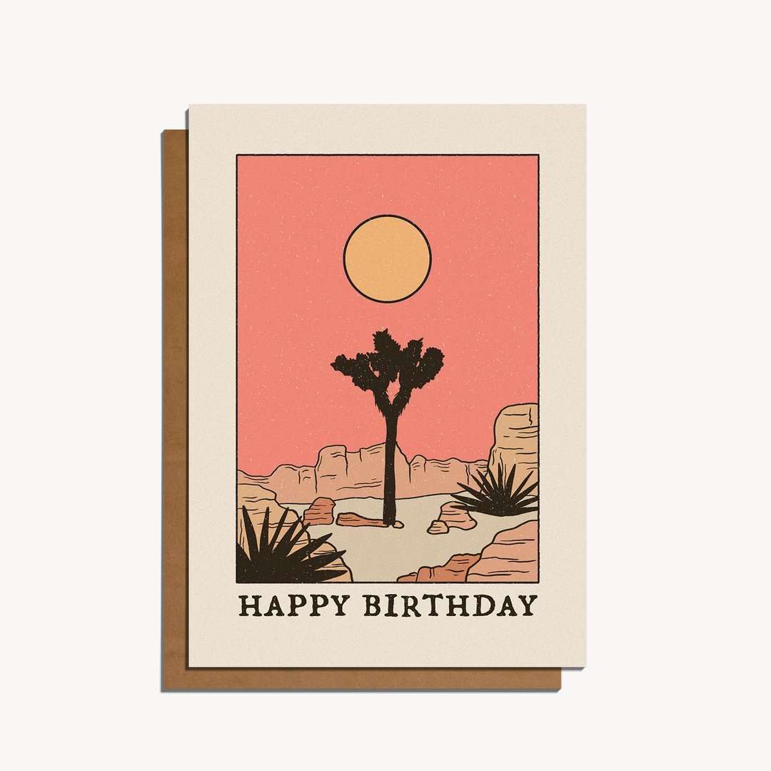Happy Birthday Desert Card