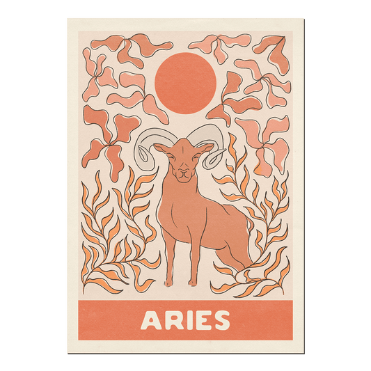 Aries A4 Zodiac Print